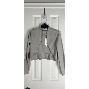 NWT Belle Pogue Grey Cardigan Size M